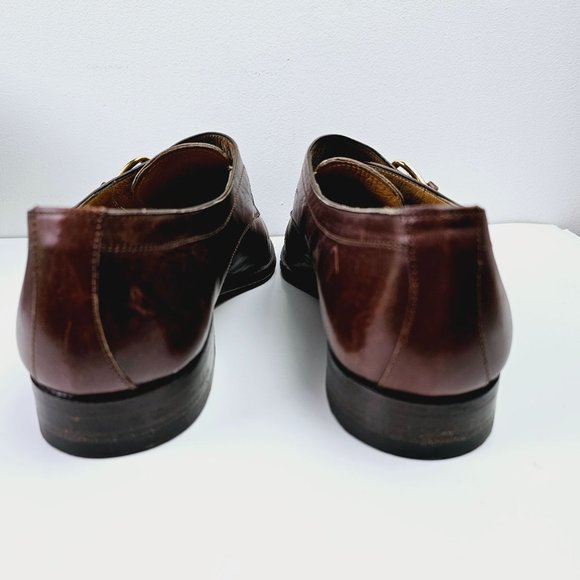 Bally Burlington Single Monk Strap Full Leather Loafer, Made in Italy, Sz 9 1/2B - Picture 7 of 10